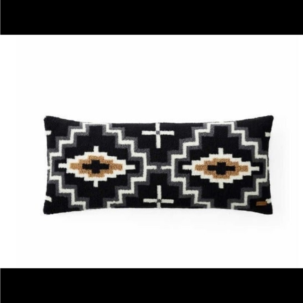 New Pendleton oversized Sherpa bolster pillow